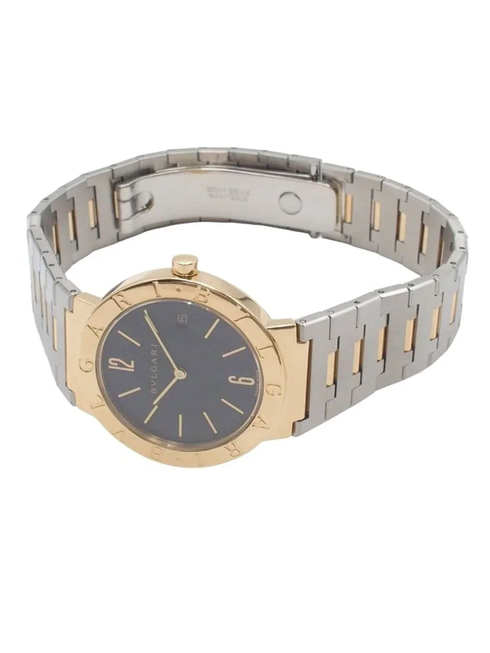 Bvlgari Black 18K Yellow Gold SS Watch Quartz